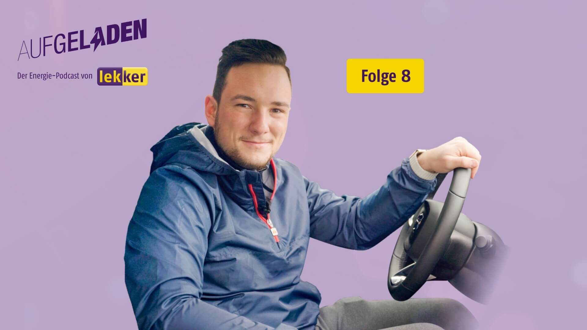 E-Auto Tester Jonas Thoß zu Gast im lekker Energie Podcast "Aufgeladen"