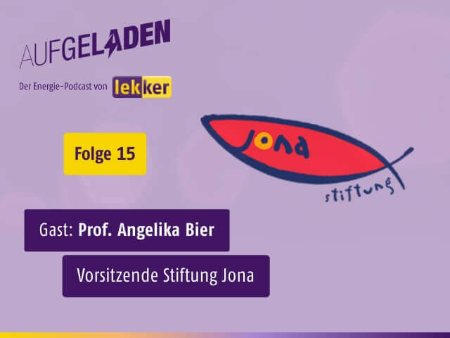 Angelika Bier zu Gast im lekker Energie Podcast "Aufgeladen"