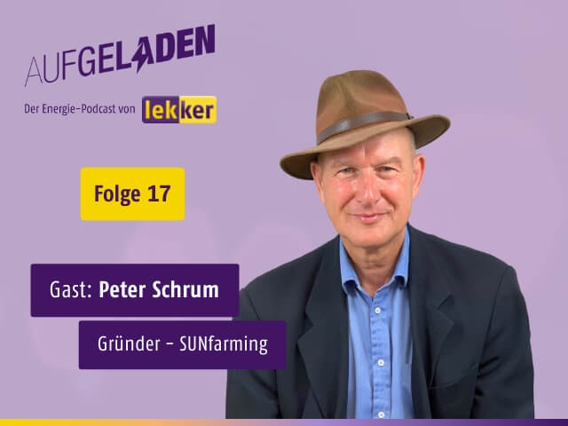 Peter Schrum zu Gast im lekker Energie Podcast "Aufgeladen"