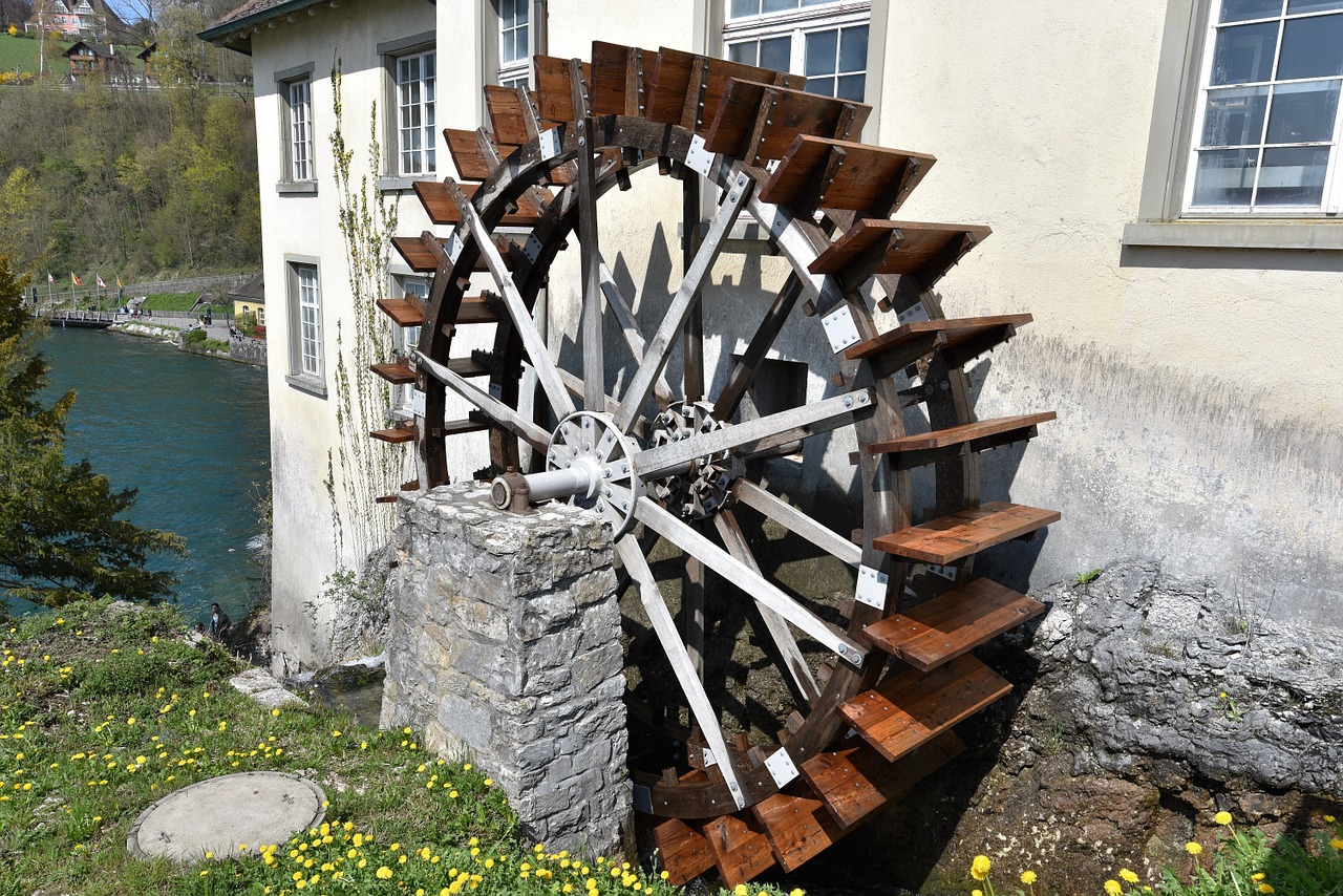 Bild: Das klassische Mühlenrad - CC0 Pomme68, pixabay